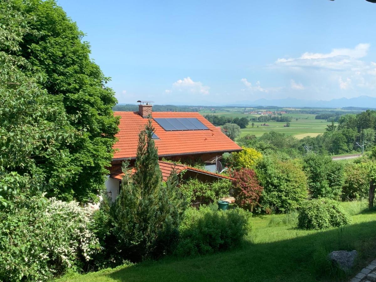 Alpenblick Nahe Muenchen Mit Outdoor Whirlpool - 21 Min Von Muenchen Mit Zug Assling Exterior photo